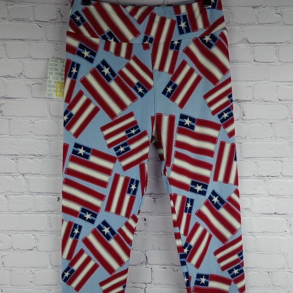 Mom & Me set 2 LIMITED Americana LuLaRoe leggings SOFT High-waist 4th of July - Picture 3 of 8